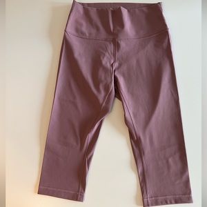Purple lululemon capri leggings
